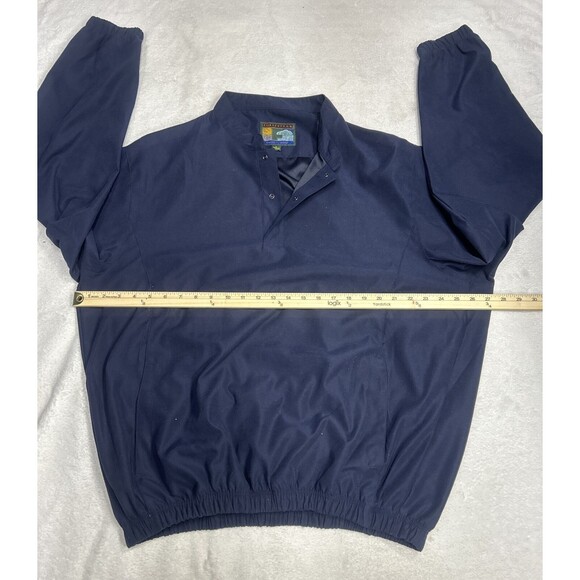 Forrester's 1/4 Snap Jacket Men's Large Navy Blue Golf Pullover Windbreaker - Picture 4 of 7
